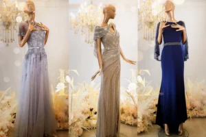 最美媽媽禮服出租推薦 媽媽禮服經典款-珠工款-銀色,深藍,香檳色系禮服