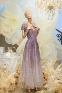 艾莉禮服：華麗手工珠工 A 字型禮服，展現主婚人高貴氣場