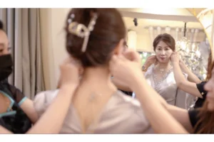 艾莉禮服一對一試穿流程，真實顧客試穿，專業主婚人造型建議