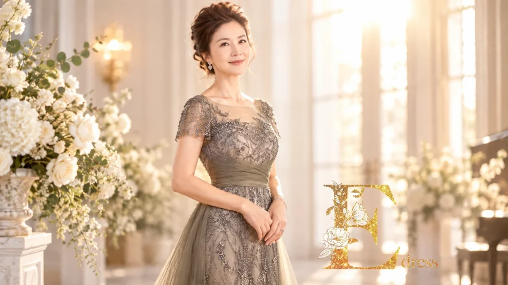 高腰型媽媽禮服推薦與婚宴穿搭